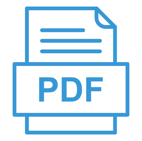 PDF document icon with label and page lines